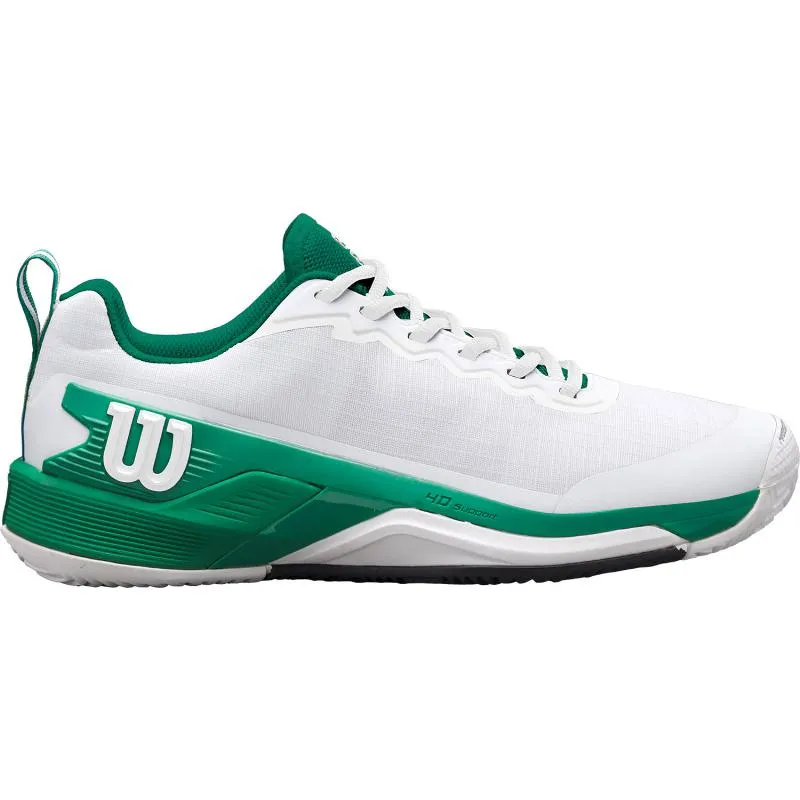 Tênis Wilson Rush Pro 4.5 Clay Branco Verde Preto