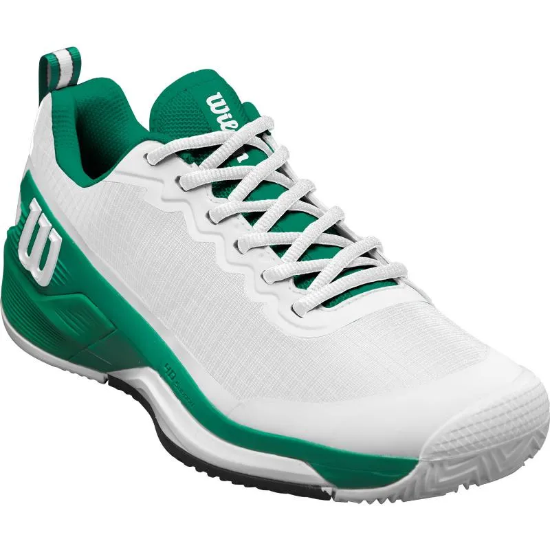 Tênis Wilson Rush Pro 4.5 Clay Branco Verde Preto