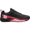 Tênis Wilson Rush Pro 4.5 Clay Preto Vermelho Branco