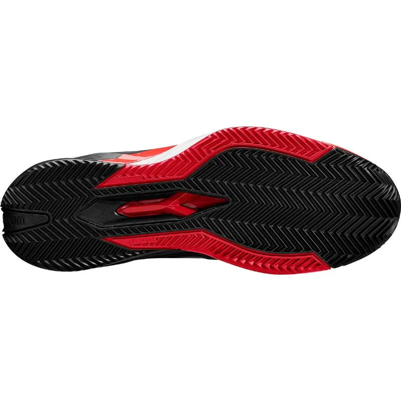 Tênis Wilson Rush Pro 4.5 Clay Preto Vermelho Branco