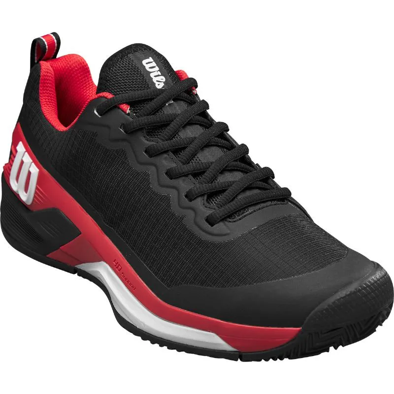Tênis Wilson Rush Pro 4.5 Clay Preto Vermelho Branco