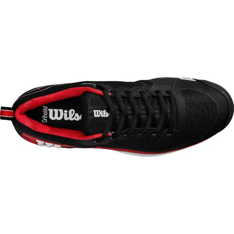 Tênis Wilson Rush Pro 4.5 Clay Preto Vermelho Branco