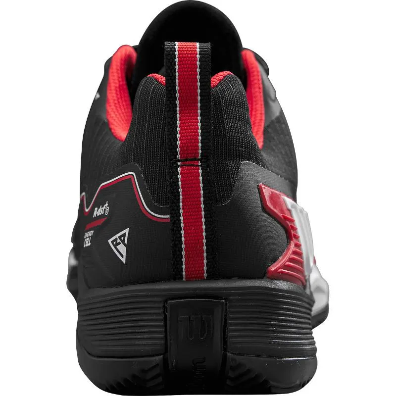 Tênis Wilson Rush Pro 4.5 Clay Preto Vermelho Branco