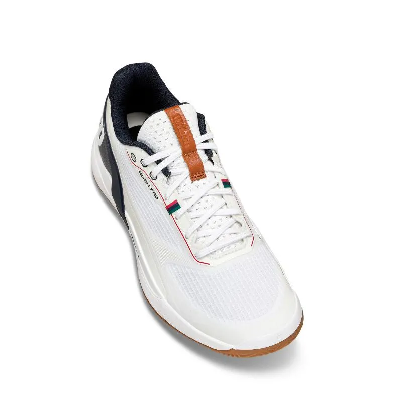 Tênis Wilson Rush Pro 5 Clay White Azul Marinho