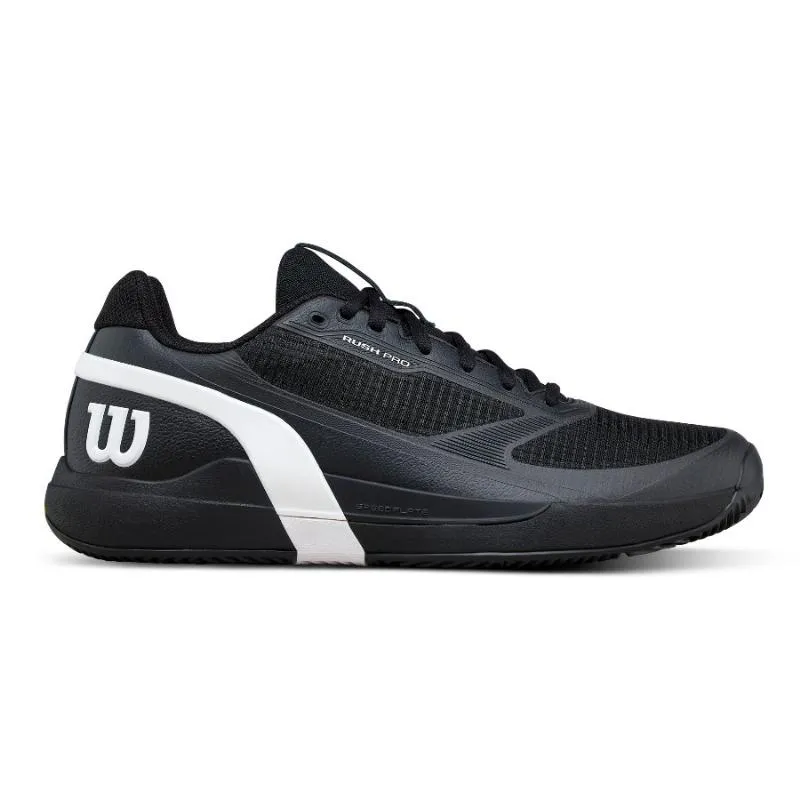 Tênis Wilson Rush Pro 5 Clay Preto Branco