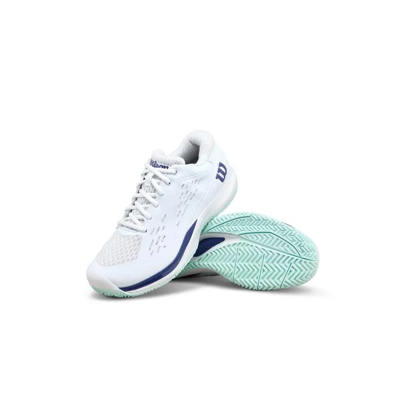 Baskets Wilson Rush Pro Ace White Aquamarine Junior
