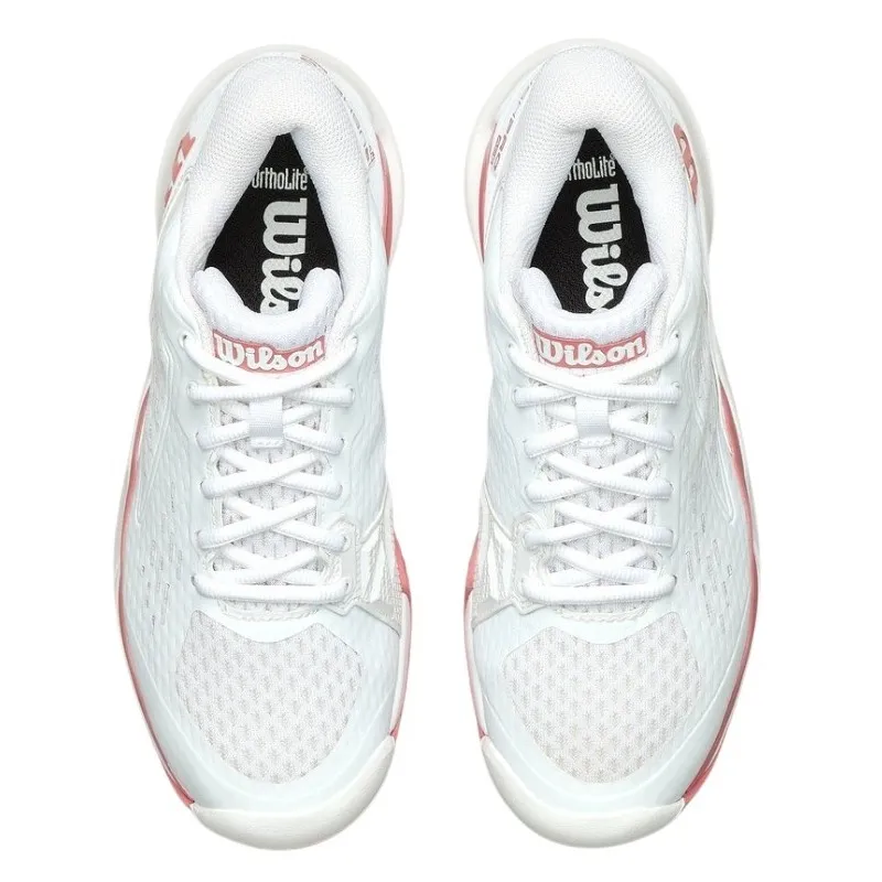 Tênis Júnior Wilson Rush Pro Ace Branco Rosa