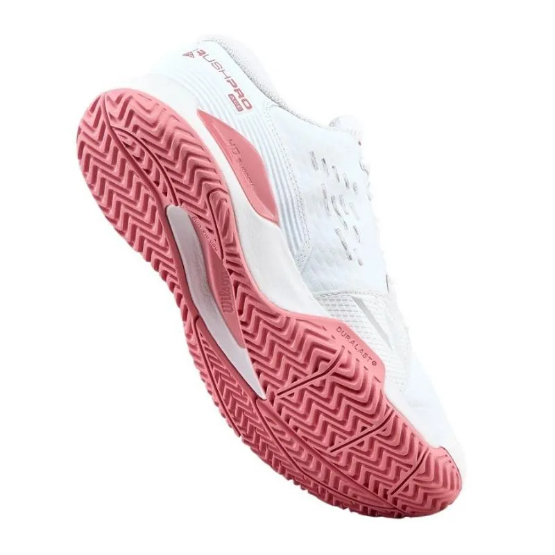 Tênis Júnior Wilson Rush Pro Ace Branco Rosa