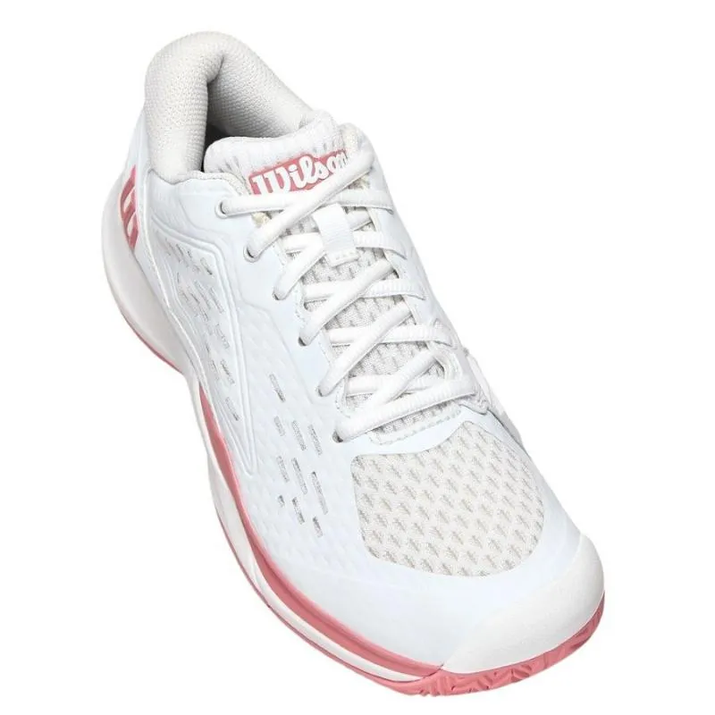 Tênis Júnior Wilson Rush Pro Ace Branco Rosa