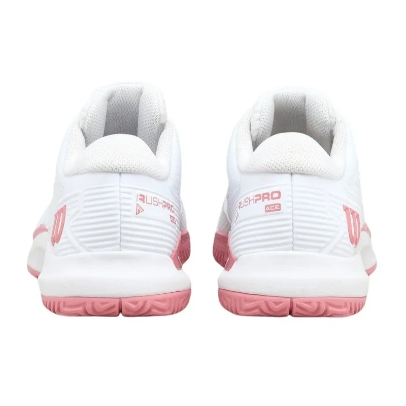 Tênis Júnior Wilson Rush Pro Ace Branco Rosa