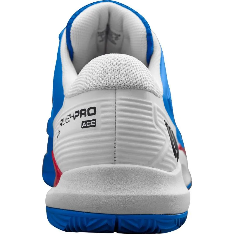 Tênis Wilson Rush Pro Ace Clay Azul Branco Vermelho