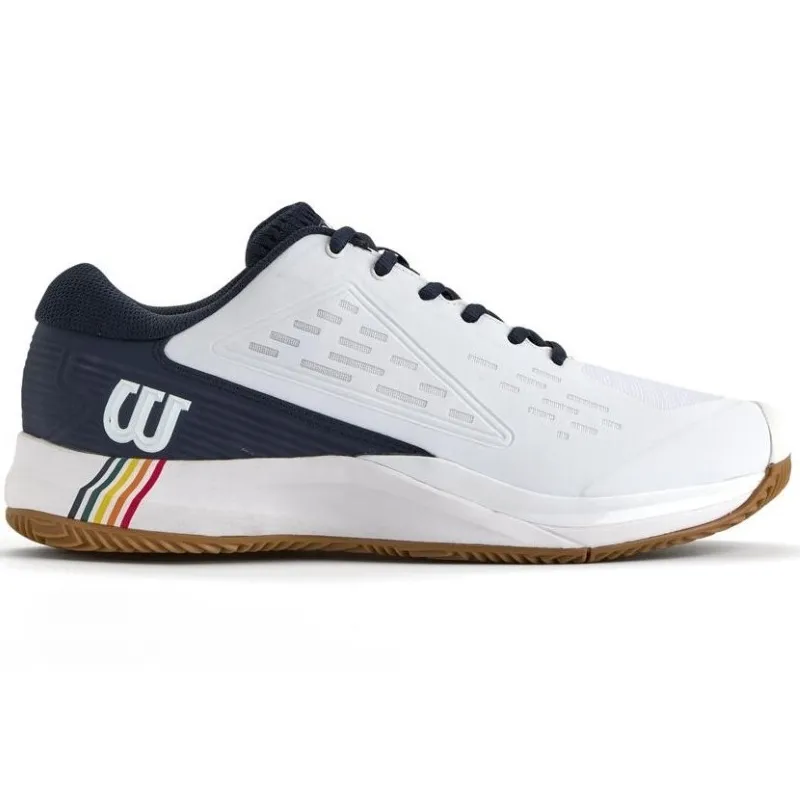 Tênis Wilson Rush Pro Ace Clay Branco Azul Marinho