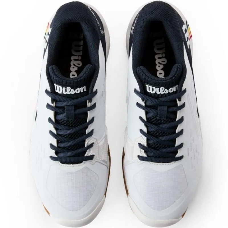 Tênis Wilson Rush Pro Ace Clay Branco Azul Marinho