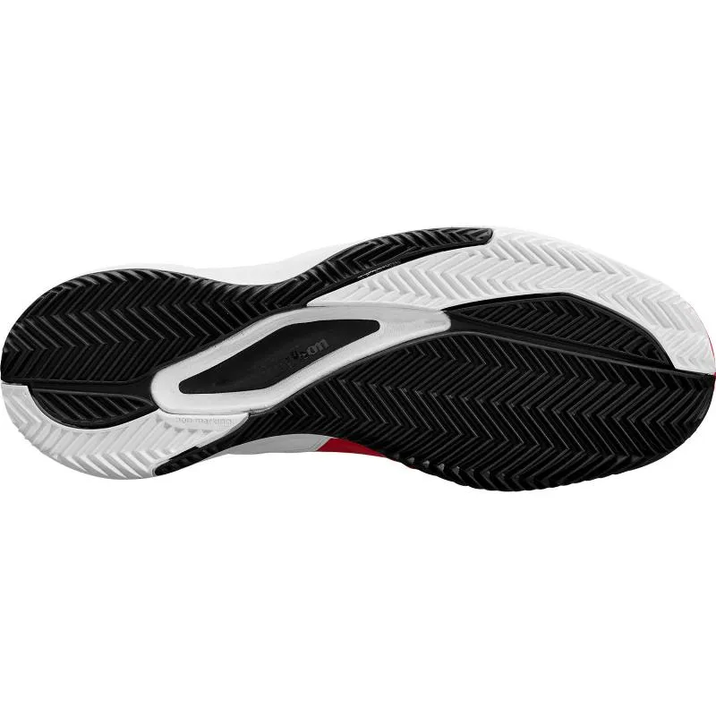 Tênis Wilson Rush Pro Ace Clay Vermelho Branco Preto