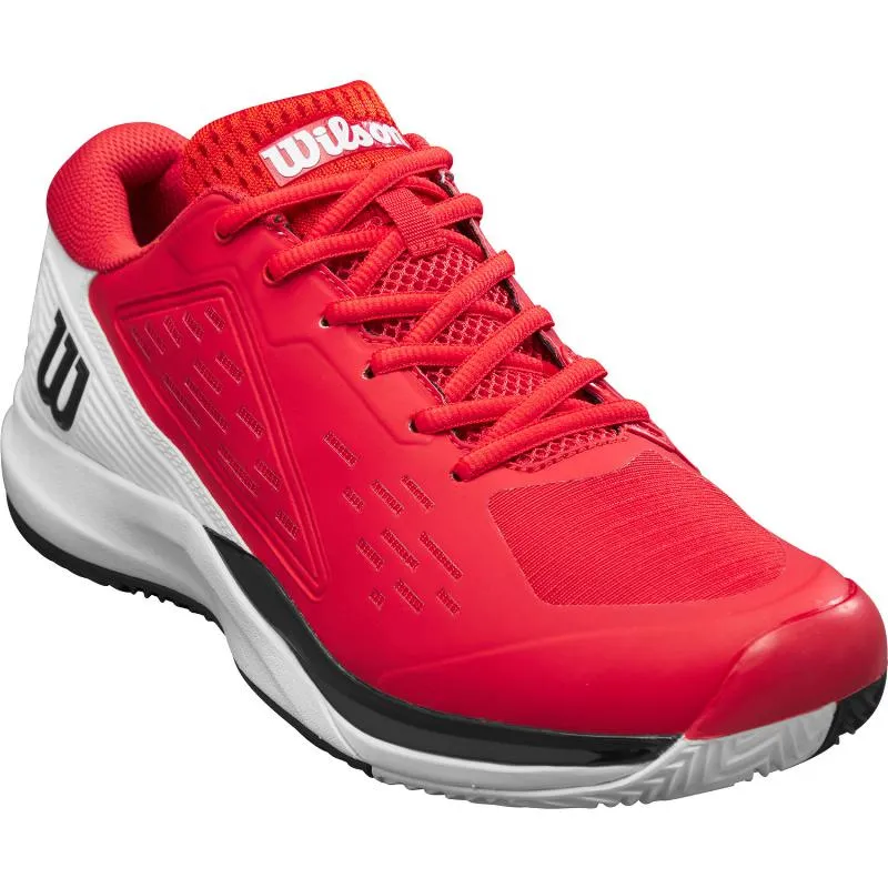Tênis Wilson Rush Pro Ace Clay Vermelho Branco Preto
