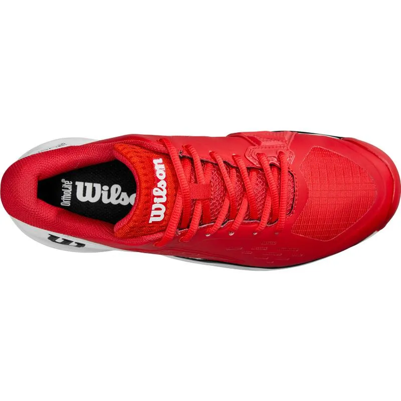 Tênis Wilson Rush Pro Ace Clay Vermelho Branco Preto