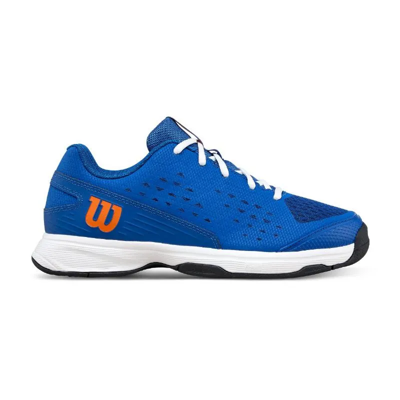 Tênis Júnior Wilson Rush Pro L Azul Laranja