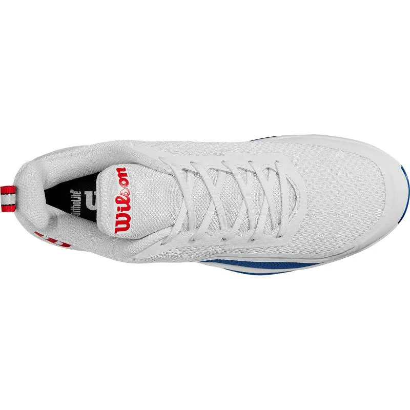 Tênis Wilson Rush Pro Lite Branco Azul Vermelho