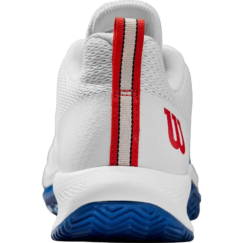 Tênis Wilson Rush Pro Lite Branco Azul Vermelho