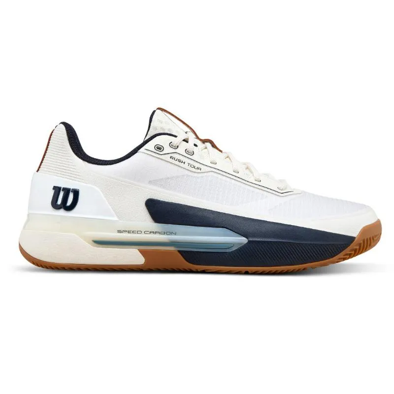 Tênis Wilson Rush Tour 5 Clay White Azul Marinho