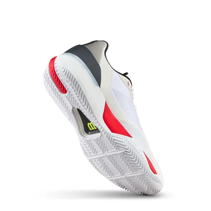 Tênis Wilson Rush Tour 5 Clay White Preto Preto Vermelho