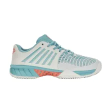 Zapatilla K-Swiss Express Light 3 HB de mujer en blanco y turquesa