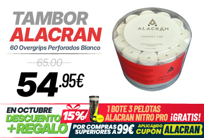 Promoción Alacrán Regalo y Descuento en Pádel
