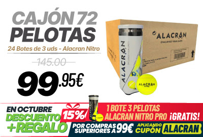 Promoción Alacrán Regalo y Descuento en Pádel