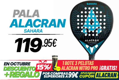 Promoción Alacrán Regalo y Descuento en Pádel