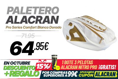 Promoción Alacrán Regalo y Descuento en Pádel