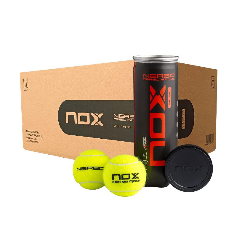 Box of 72 Nox Nerbo balls - 24 cans of 3