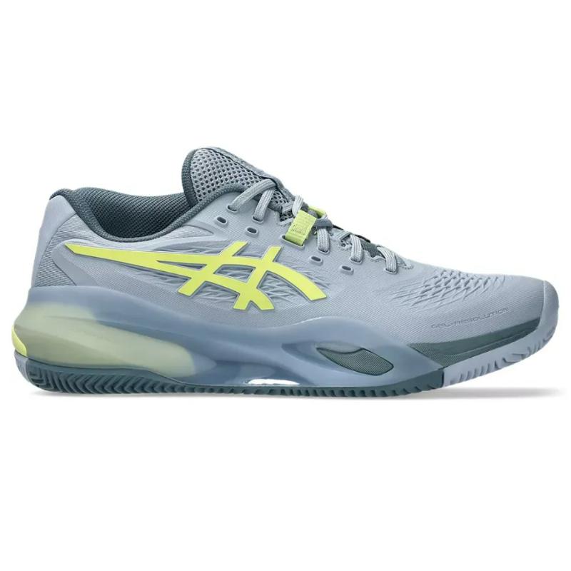 １１２３ Asics Gel Resolution X Clay Gray Pistachio Green Sneakers