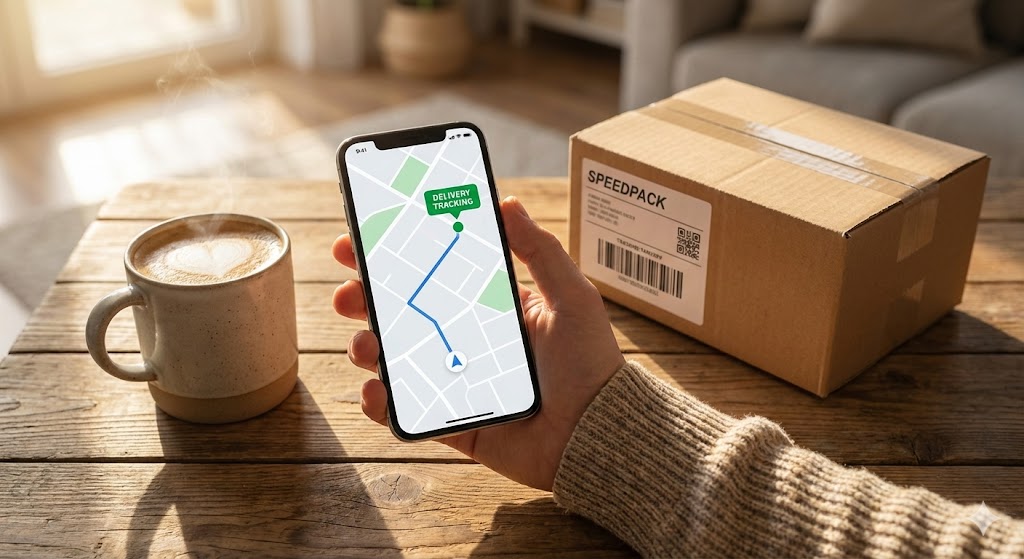 Tracking a parcel from a phone